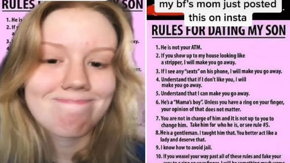 Matka udostępniła listę zasad dotyczących umawiania się z jej synem