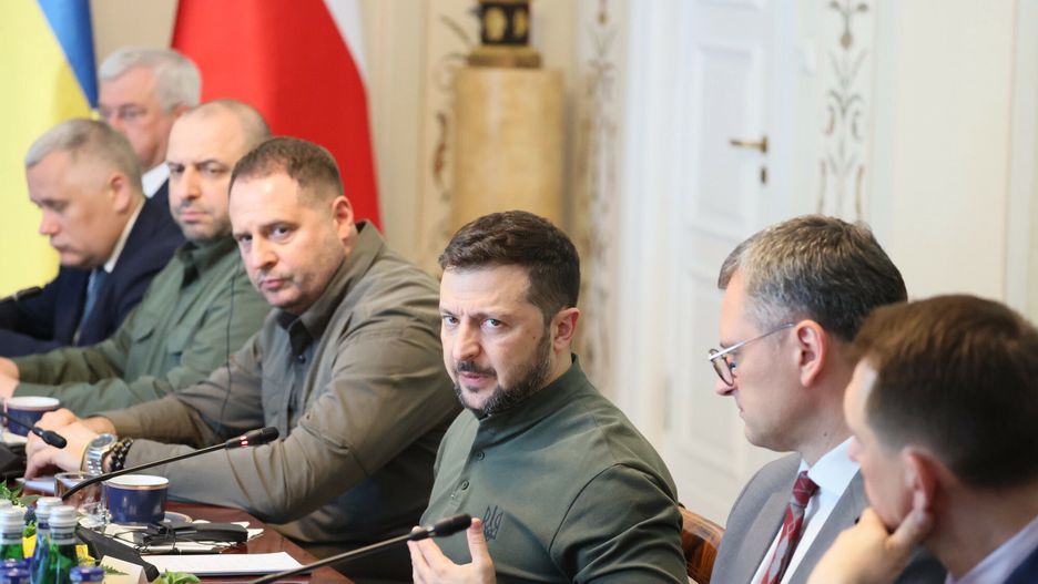 Wo?odymyr Ze?enski z wizyt? w Polsce
Fot. Wojciech Olkusnik/East News, Warszawa, 08.07.2024. Prezydent Ukrainy Wolodymyr Zelenski z wizyta w Warszawie. Spotkanie z prezydentem Andrzejem Duda w Belwederze.
N/z: Wolodymyr Zelenski
Wojciech Olkusnik