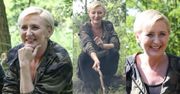 "Wojskowa" Agata Duda w kurtce moro piecze kiełbaski na obozie survivalowym (FOTO)