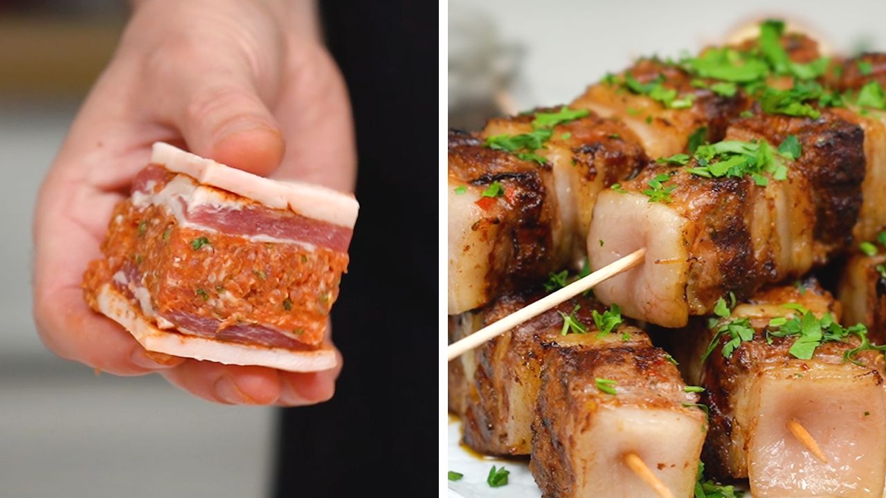 Mięsny gigant na patyku. Takich szaszłyków jeszcze nie próbowałeś