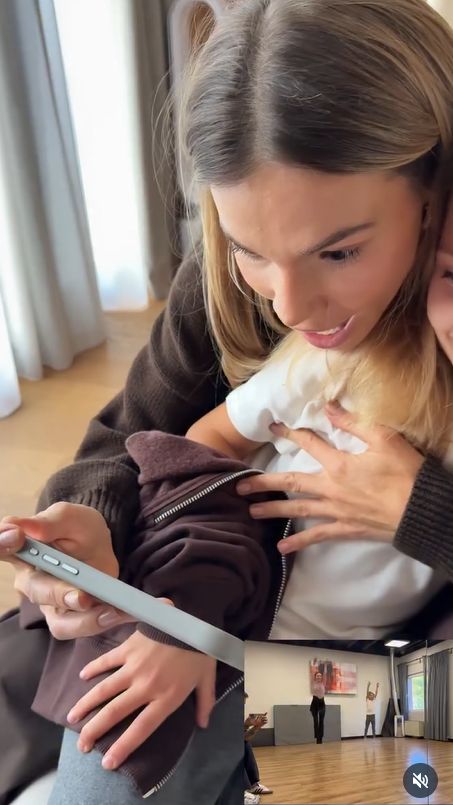 Maja Bohosiewicz z córką na treningu do "TzG"
