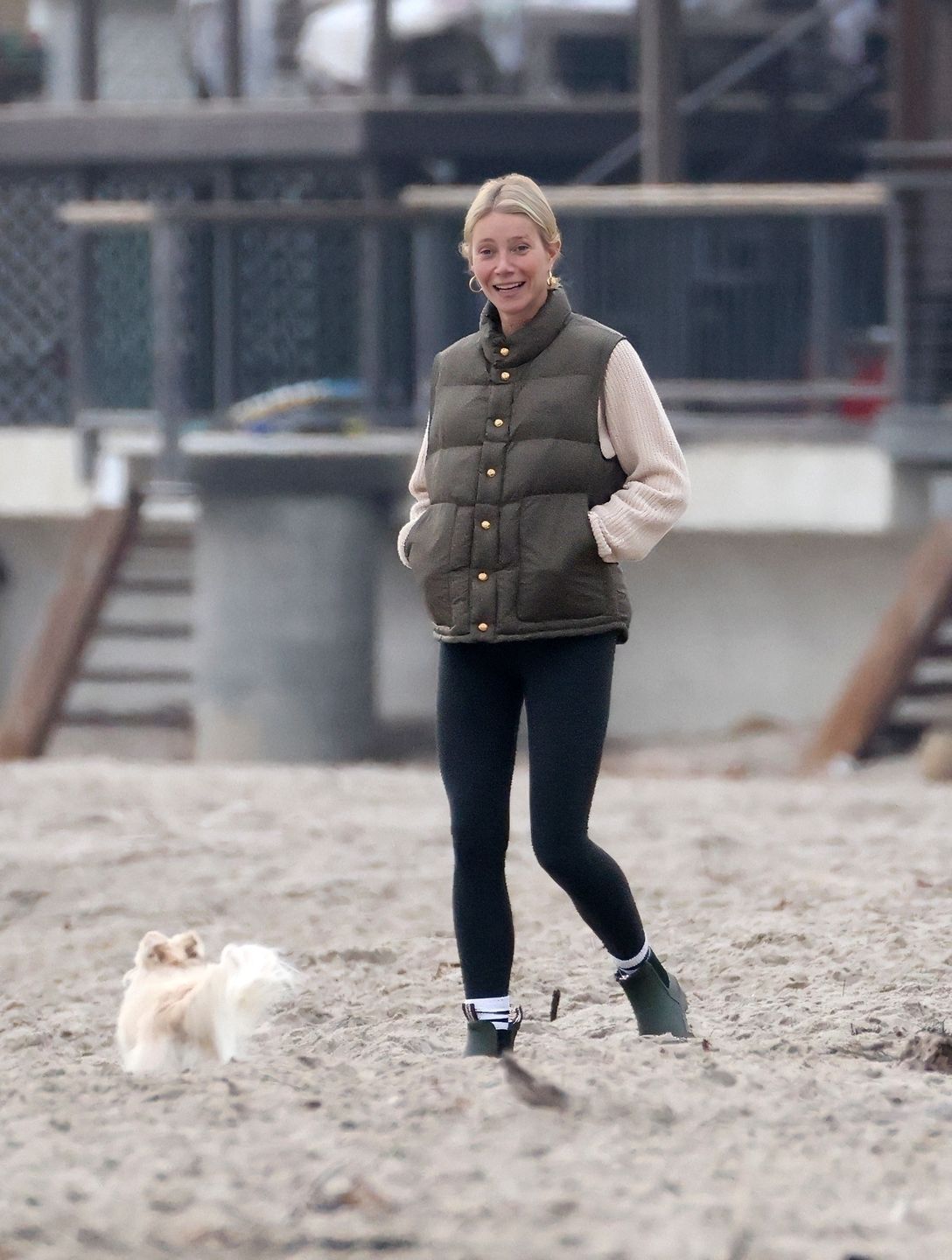 Naturalna Gwyneth Paltrow w Santa Barbara