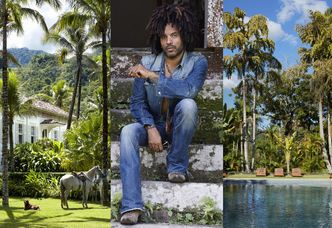 Lenny Kravitz pokazał swój "artystyczny Eden" w magazynie wnętrzarskim! Robi wrażenie? (ZDJĘCIA)