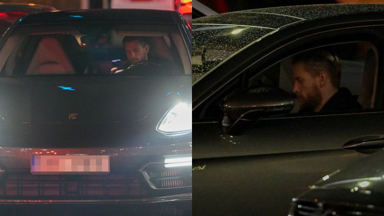 Sebastian Fabijański odbiera z salonu porsche