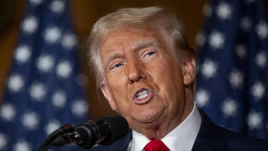 Republican presidential nominee former President Donald Trump speaks during the &#x201c;No Tax on Tips&#x201d; initiative visit at Il Toro E La Capra, Friday, Aug. 23, 2024, in Las Vegas. (Daniel Jacobi II/Las Vegas Review-Journal)