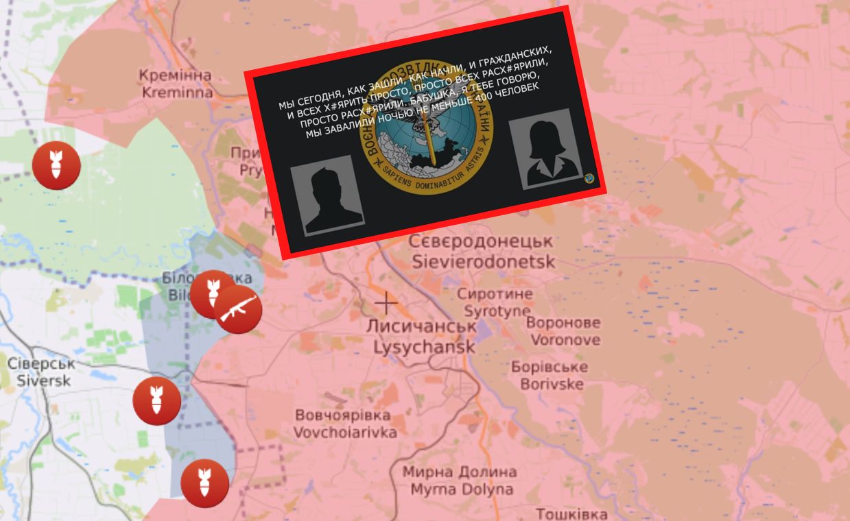 Do mordu na ludności cywilnej miało dojść w okolicy miasta Kreminna - wynika z nagrania udostępnionego przez wywiad MON Ukrainy