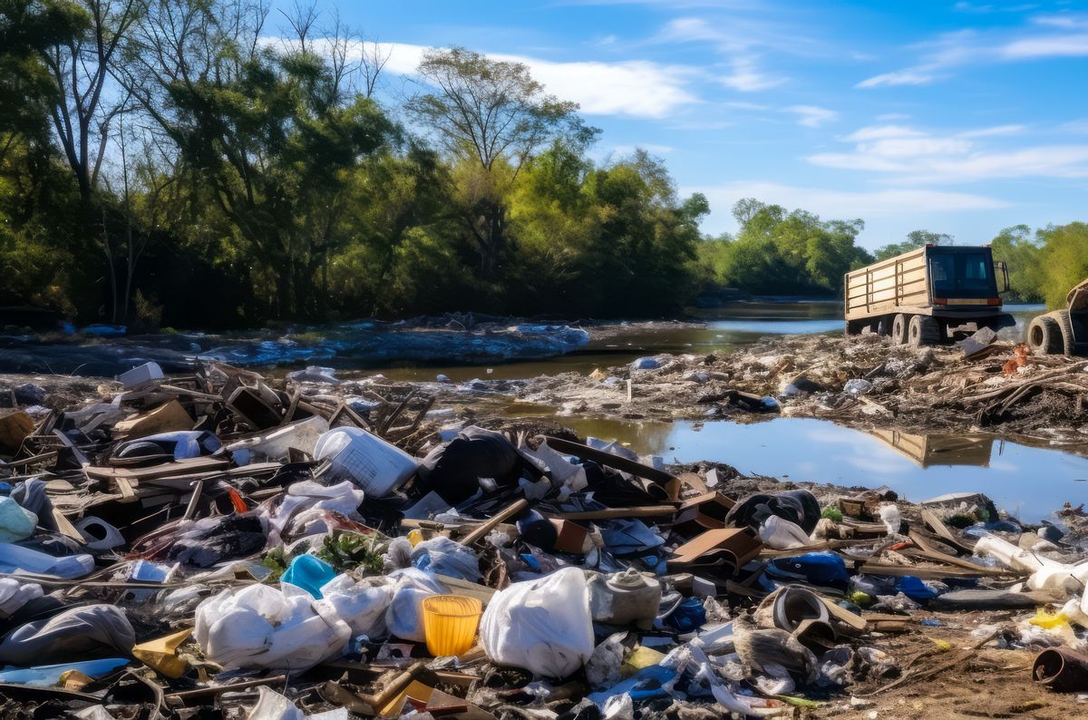 Rzeka śmieci (zdjęcie ilustracyjne)
