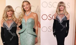 80-letnia Goldie Hawn ŚWIECI DEKOLTEM na gali oscarowej. Jej córka nosiła na sobie 35 MILIONÓW dolarów (ZDJĘCIA)