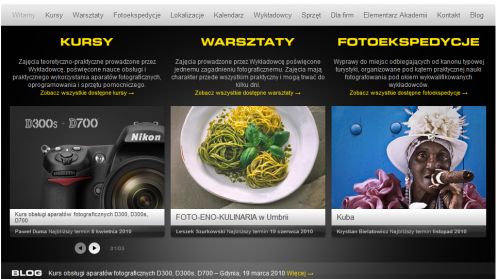 Akademia Nikona: nowa oferta, nowa strona 1