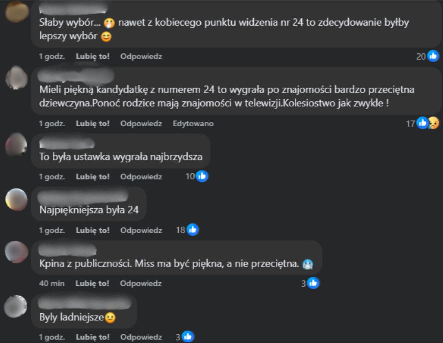 Internauci niezadowoleni z wyboru miss