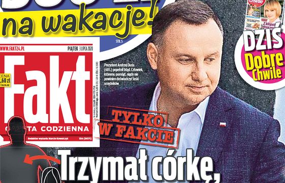 CMWP krytykuje tekst „Faktu” o ułaskawieniu pedofila przez prezydenta. Duda: niemiecki wydawca chce wpłynąć na wybory
