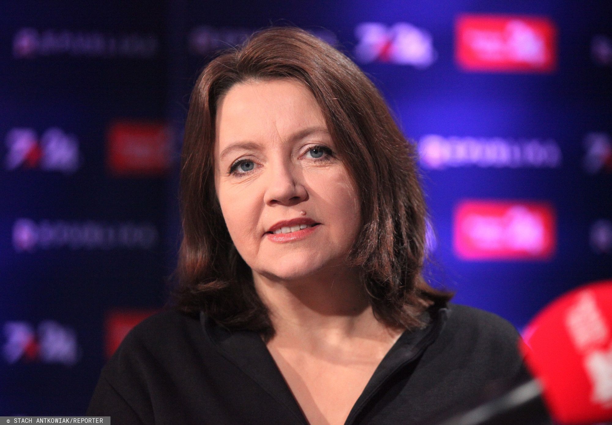 Posłanka PiS Joanna Lichocka w studiu TVP