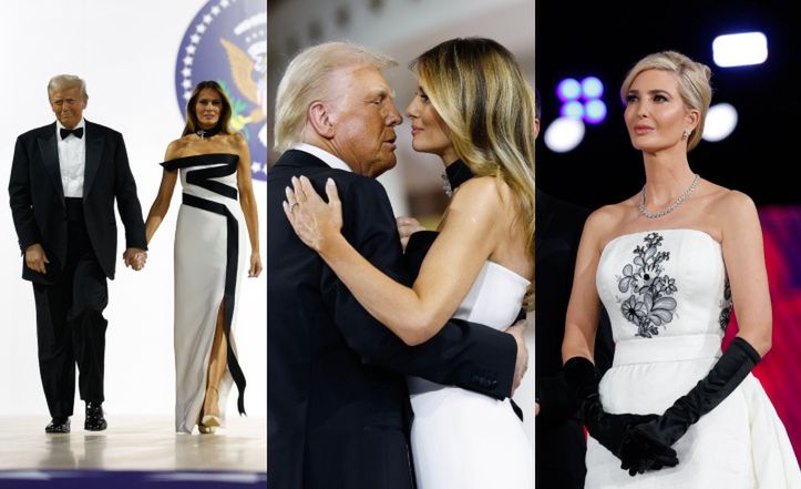 Melania i Ivanka Trump zachwycają w białych sukniach na balu inauguracyjnym