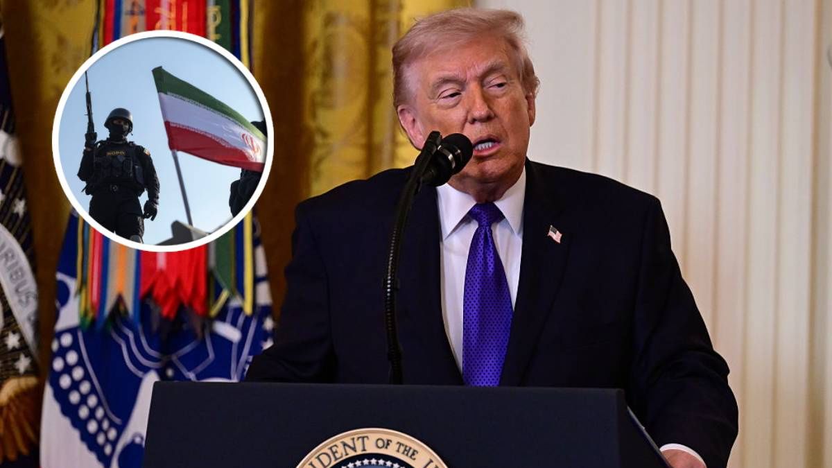 U.S. President Donald Trump
WASHINGTON, UNITED STATES - MARCH 02: U.S. President Donald Trump speaks during a Medal of Honor ceremony in the East Room of the White House in Washington, United States, on March 02, 2026. (Photo by Kyle Mazza/Anadolu via Getty Images)
Anadolu
donald trump, trump, u.s. president donald trump