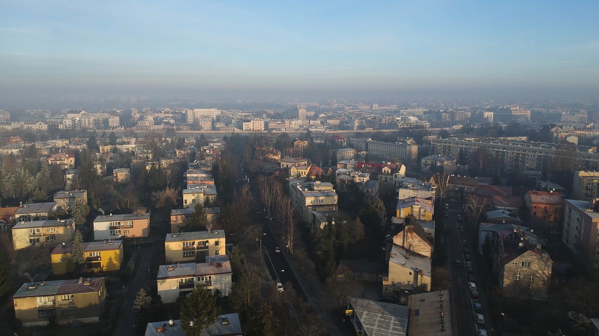 smog nad Krakowem