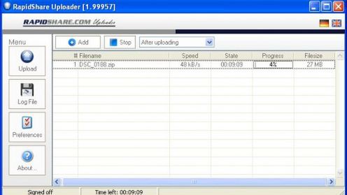 Jak wygodniej wysyłać pliki do RapidShare? 1