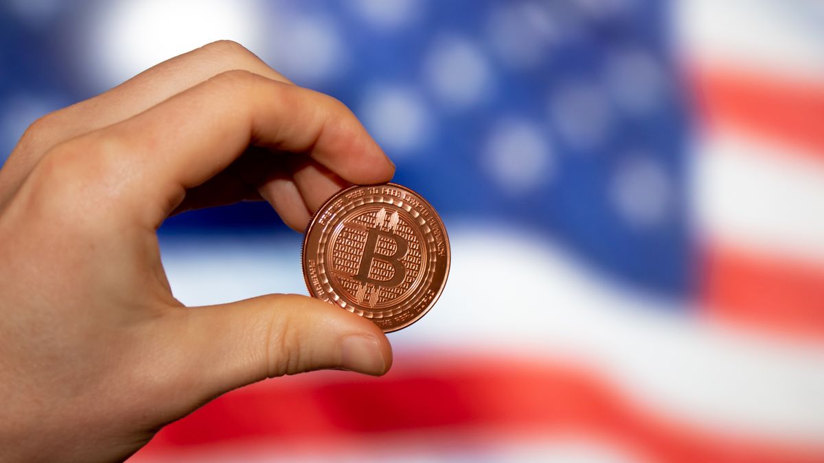 america, american, bank, banking, bitcoin, bitcoins, block, blockchain, bronze, bubble, business, chain, coin, coins, concept, conceptual, copper, crash, crypto, cryptocurrency, currency, economy, exchange, finance, flag, fraud, gold, golden, grow, growth, hand, hold, holding bitcoin, invest, investment, logo, market, mining, money, pay, payment, red white blue, stack, states, symbol, token, trade, trump, united, usa