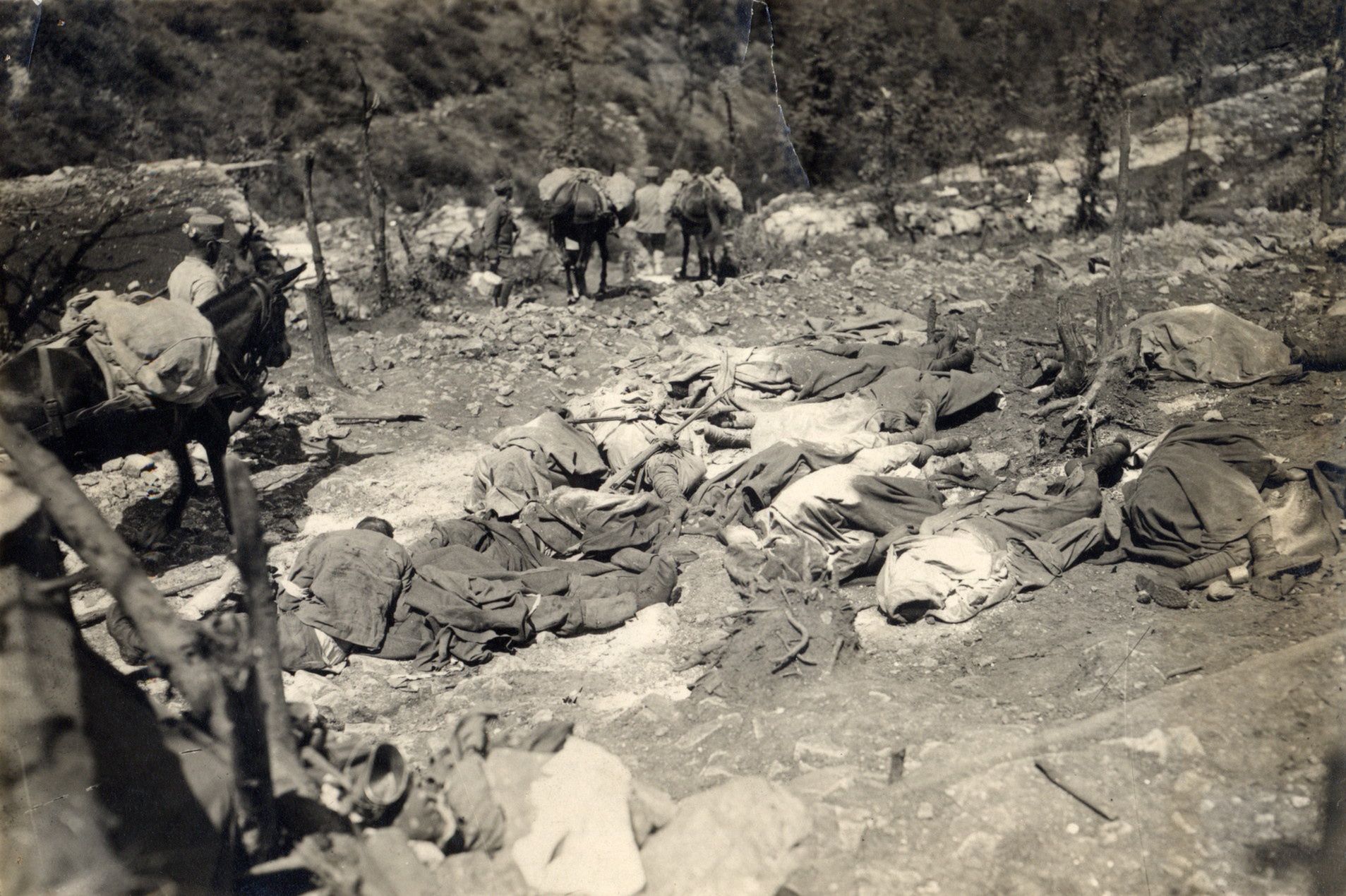 Włoskie ofiary austriackiego ataku gazowego z 1916 roku