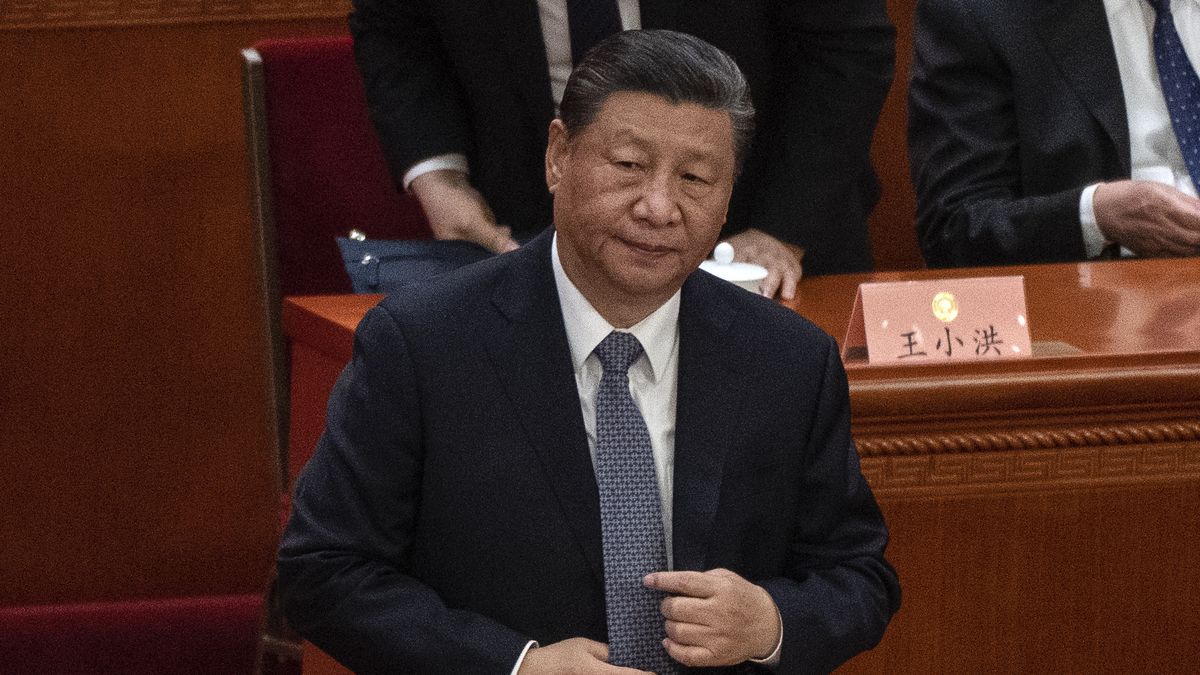 BEIJING, CHINA - MARCH 4: Chinese President Xi Jinping attends the opening session of the CPPCC, or Chinese Peoples Political Consultative Conference, at the Great Hall of the People on March 4, 2024 in Beijing, China. China's annual political gathering known as the Two Sessions will convene leaders and lawmakers to set the government's agenda for domestic economic and social development for the year.  (Photo by Kevin Frayer/Getty Images)