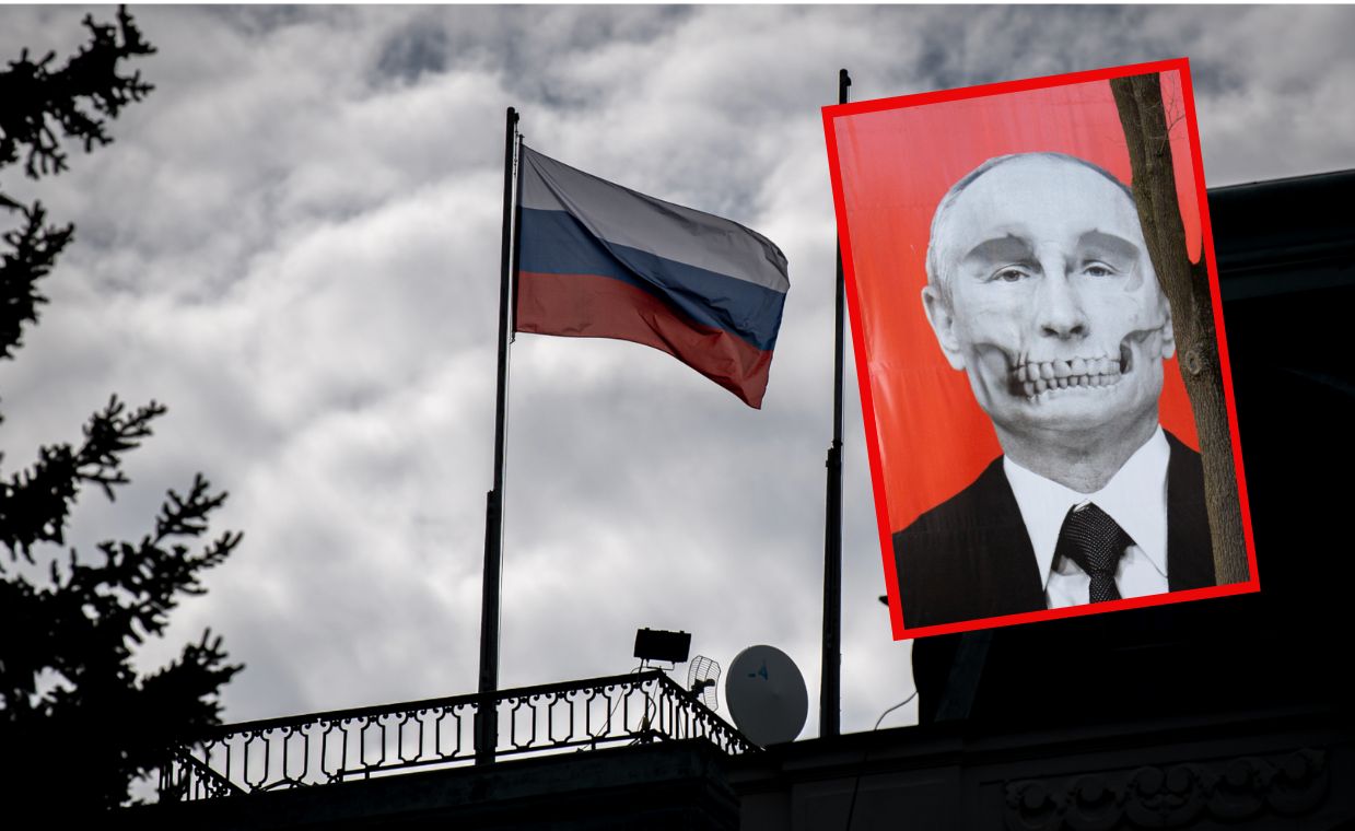 'Putin's Skull' displays again, funds raised in a single day