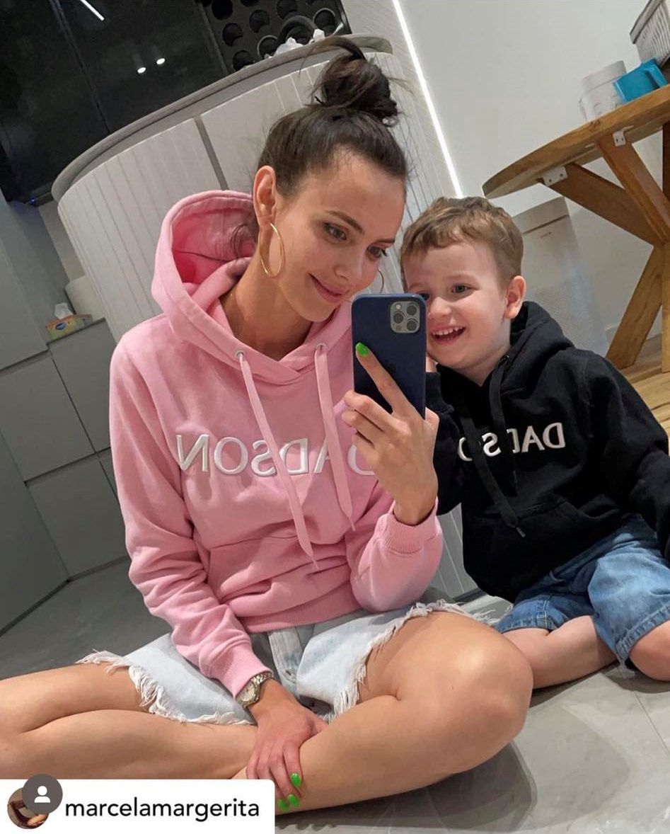 Marcelna Leszczak z synem