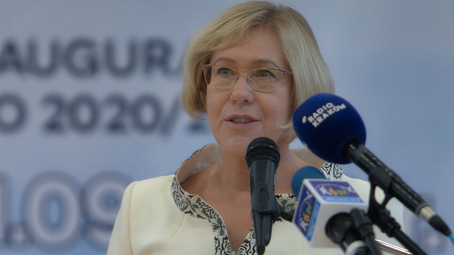 Barbara Nowak z odklejką na platformie X