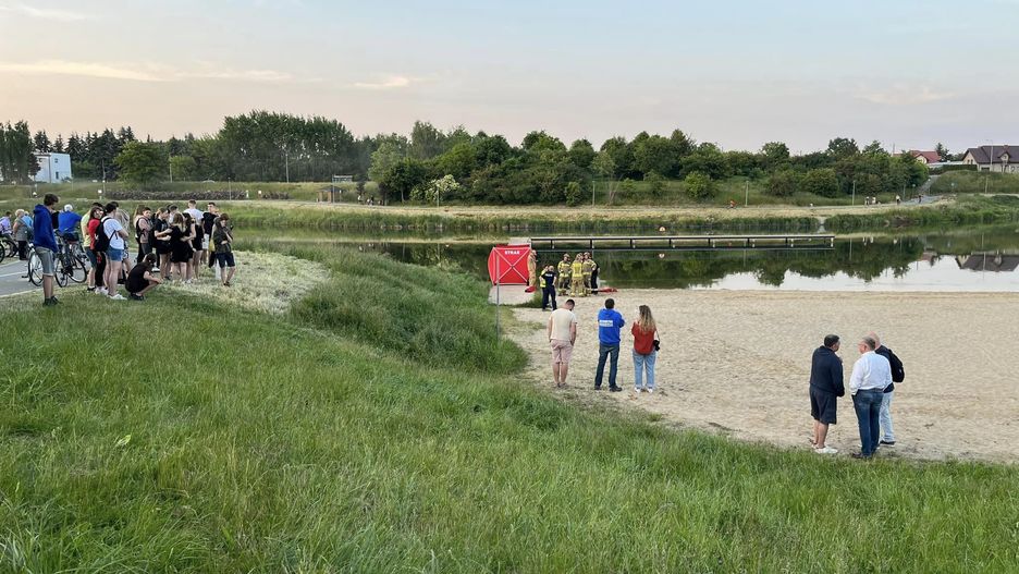 Dramatyczne wydarzenia nad zalewem w Skierniewicach 