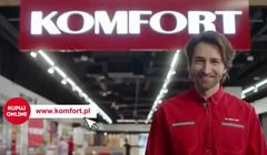 „Znajdź swój kawałek podłogi” w reklamach sklepów Komfort (wideo)