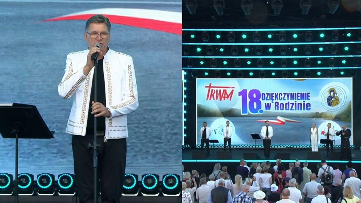 Sławomir Świerzyński na scenie, TV Trwam