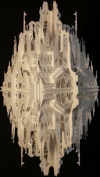 Niesamowite obiekty architektoniczne wykonane z pojedynczej kartki papieru 10