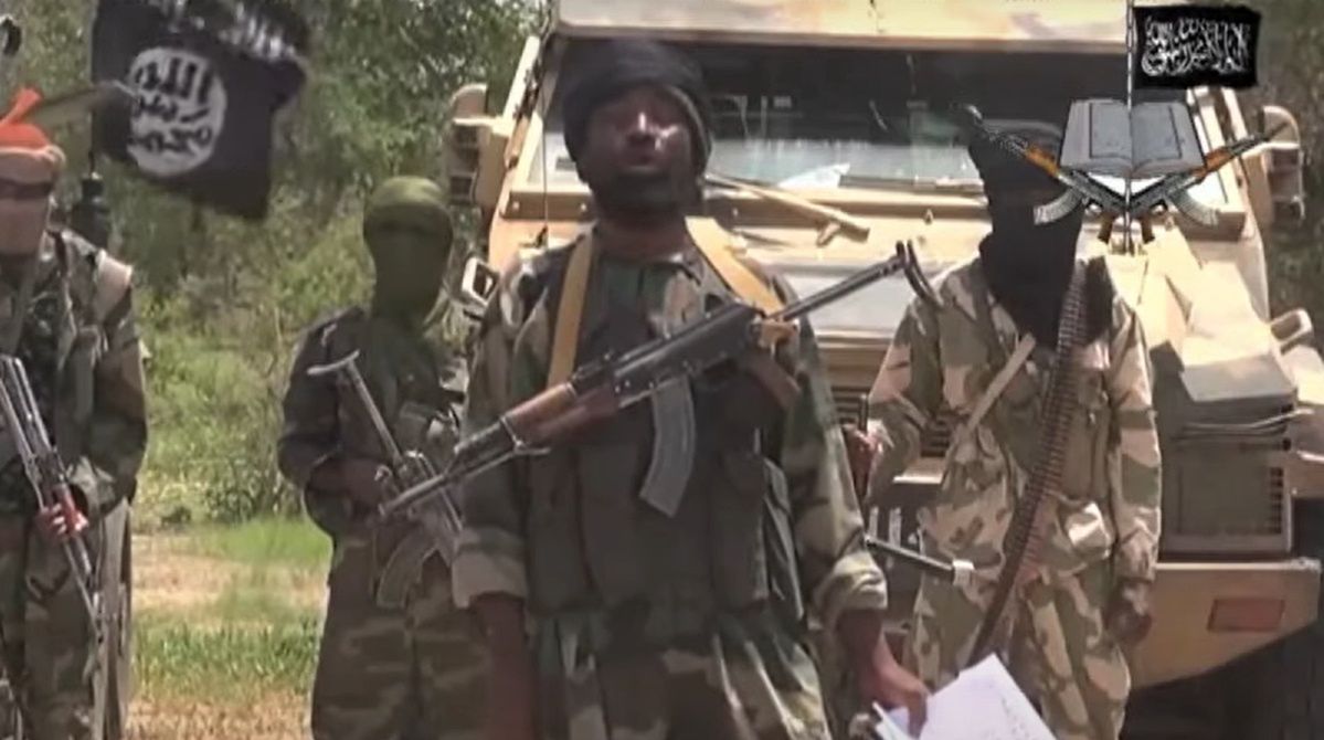 Boko Haram fighters in an archival photo. They have just carried out another massacre in Nigeria.