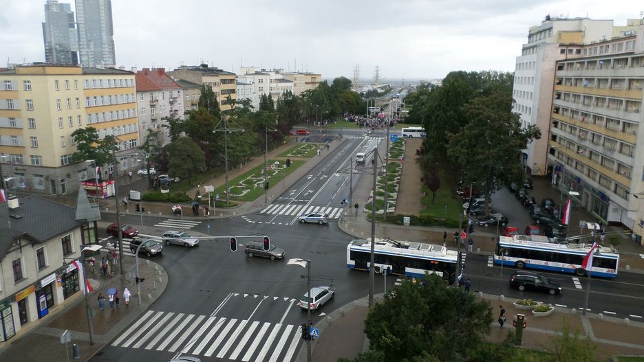 Gdynia, widok na skrzyżowanie