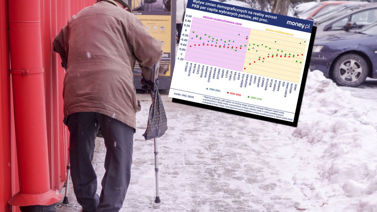 Obecnie około w połowie krajów OECD ludność jest starsza niż w P