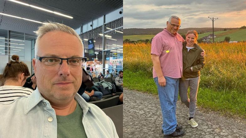 Marcin Wrona z partnerką