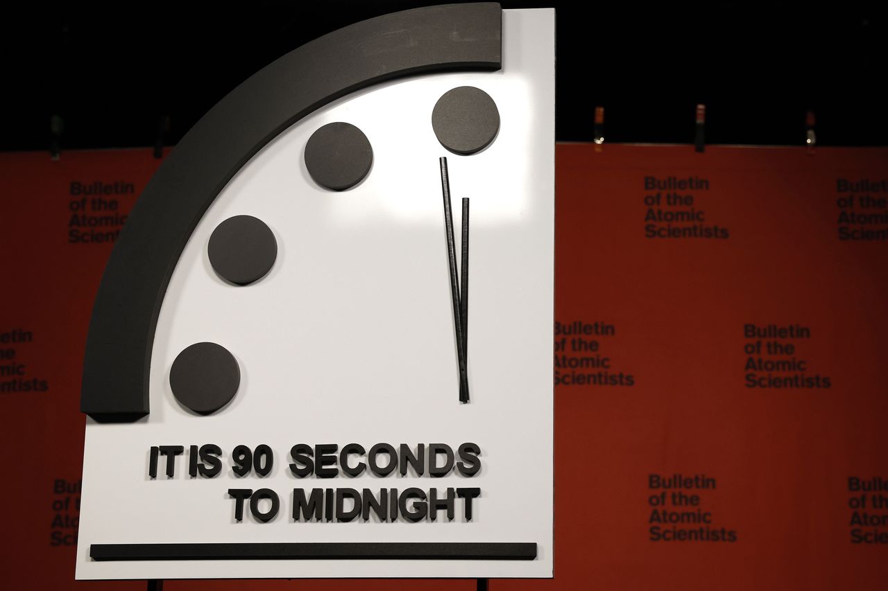 Doomsday Clock holds at 6:58:30 PM: Humanity still skirts brink of apocalyptic threats