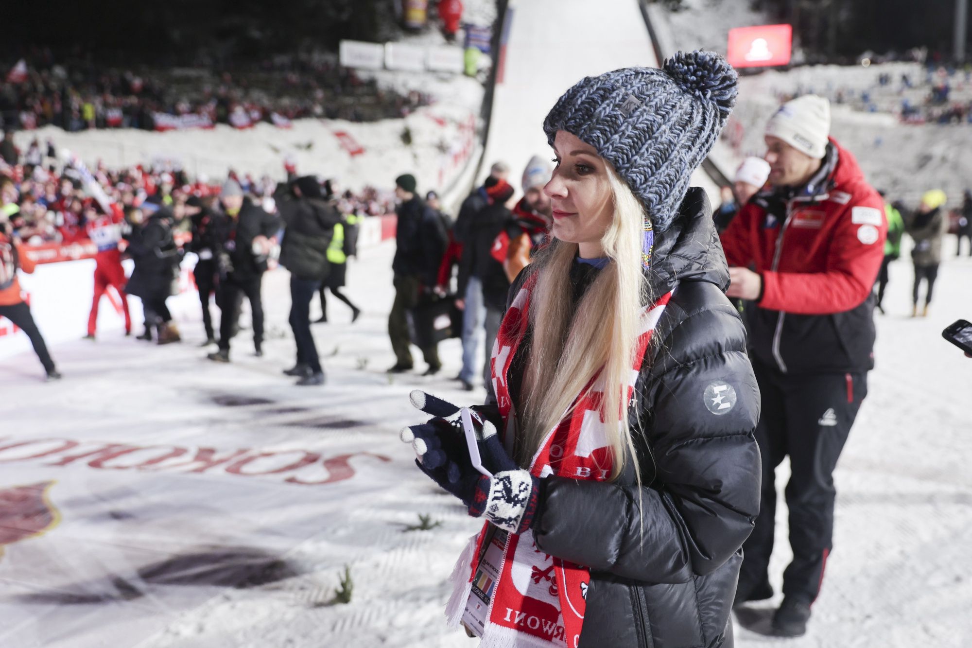 Konkurs Drużynowy w Zakopanem. Ewa Bilan-Stoch dzielnie wspierała męża