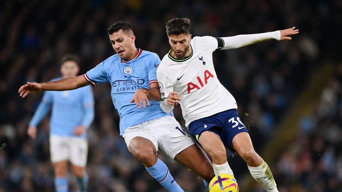 Zdjęcie okładkowe artykułu: Getty Images / Michael Regan / Rodri (Manchester City) i Rodrigo Bentancur (Tottenham)