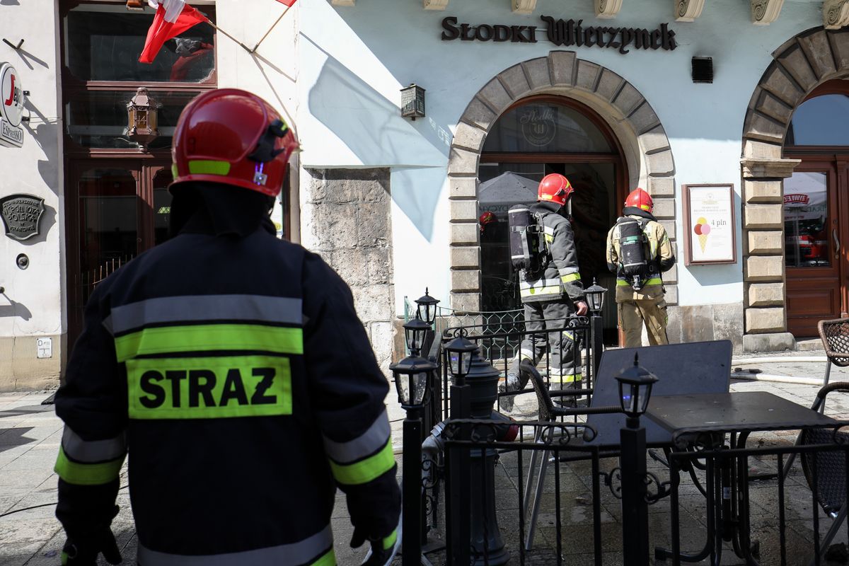 Kraków. Pożar w znanej restauracji przy Rynku