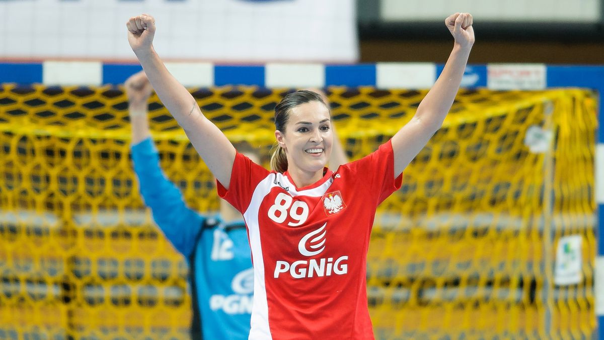 Materiały prasowe / ZWIĄZEK PIŁKI RĘCZNEJ W POLSCE / PAWEŁ ANDRACHIEWICZ / PRESS FOCUS / Kinga Achruk w meczu reprezentacji Polski