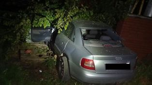 Pijany kierowca wjechał w wóz Straży Granicznej. Próbował uciec, a potem kopał funkcjonariuszy