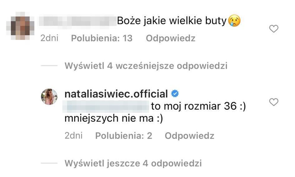 Natalia Siwiec krytykowana za nietypowy dobór obuwia