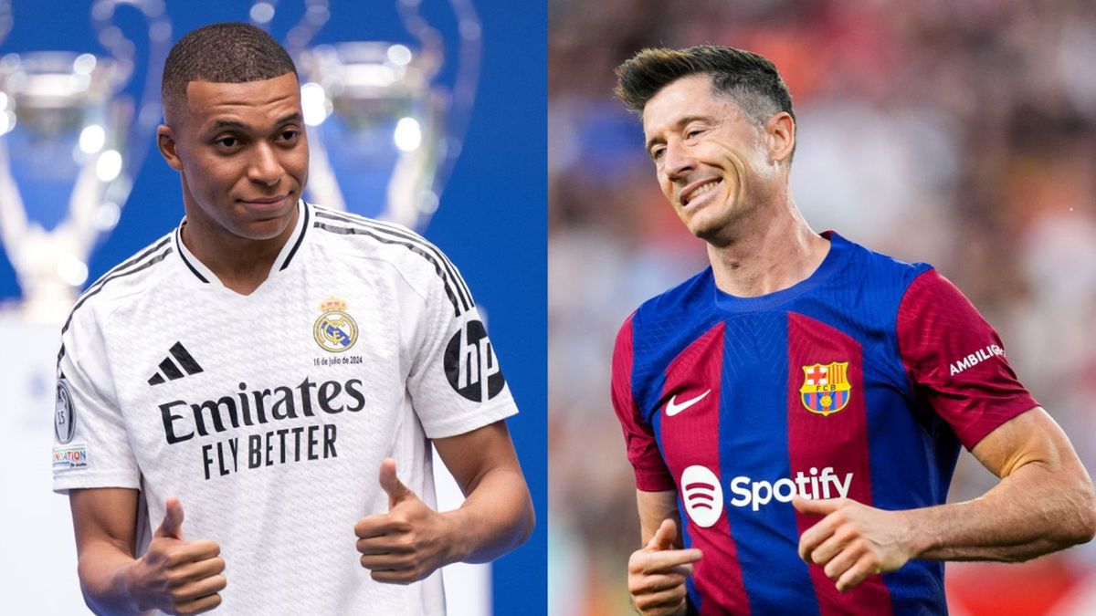 Getty Images / Diego Souto/ Joaquin Corchero/Europa Press via Getty Images / Na zdjęciu: Kylian Mbappe/ Robert Lewandowski