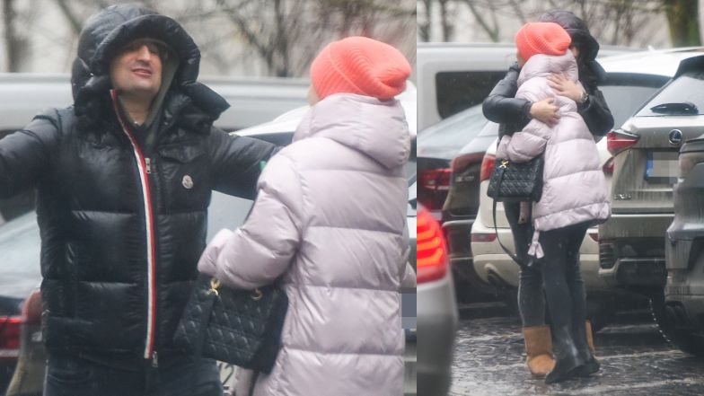 Małgorzata Kożuchowska spotkała się z Miśkiem Koterskim, po czym pojechała na stację paliw