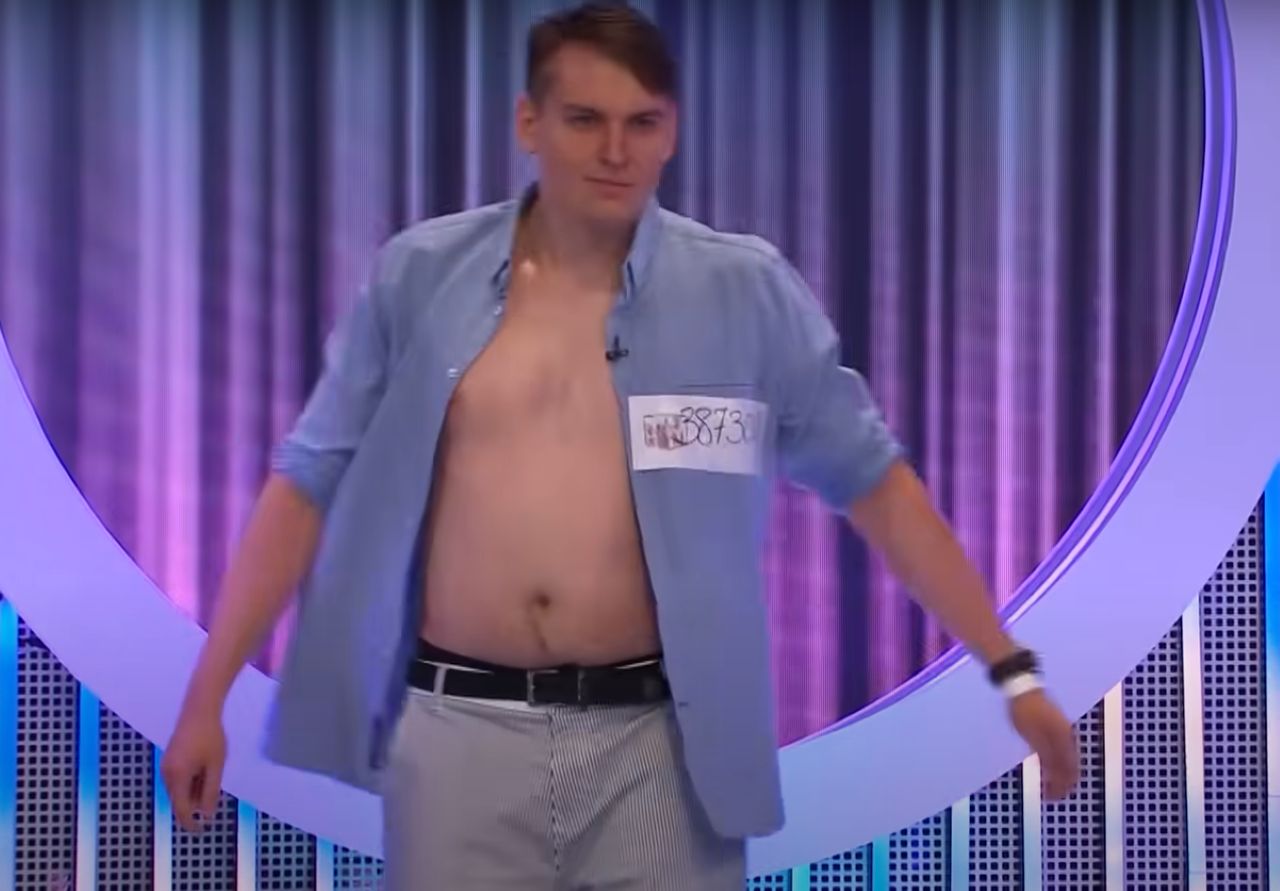 Michał Kirker w programie "Top Model"