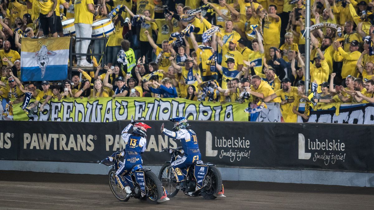 WP SportoweFakty / Michał Chęć / Na zdjęciu: radość zawodników i kibiców Motoru Lublin