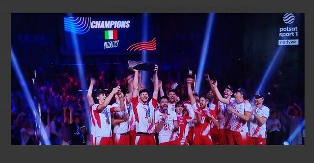 skan z transmisji w Polsacie Sport 1