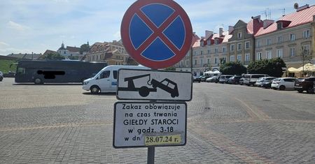 Zakaz parkowania na placu przed Zamkiem. W niedzielę odbędzie się tam Lubelska Giełda Staroci
