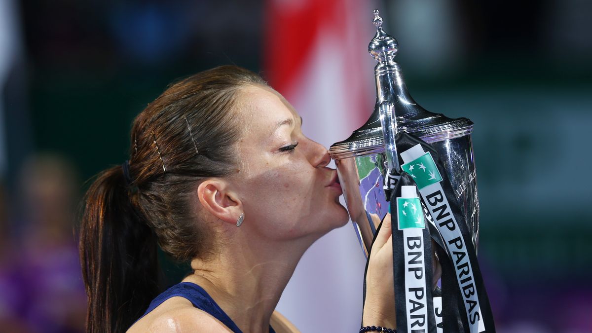 Getty Images / Clive Brunskill / Na zdjęciu: Agnieszka Radwańska, triumfatorka Mistrzostw WTA 2015