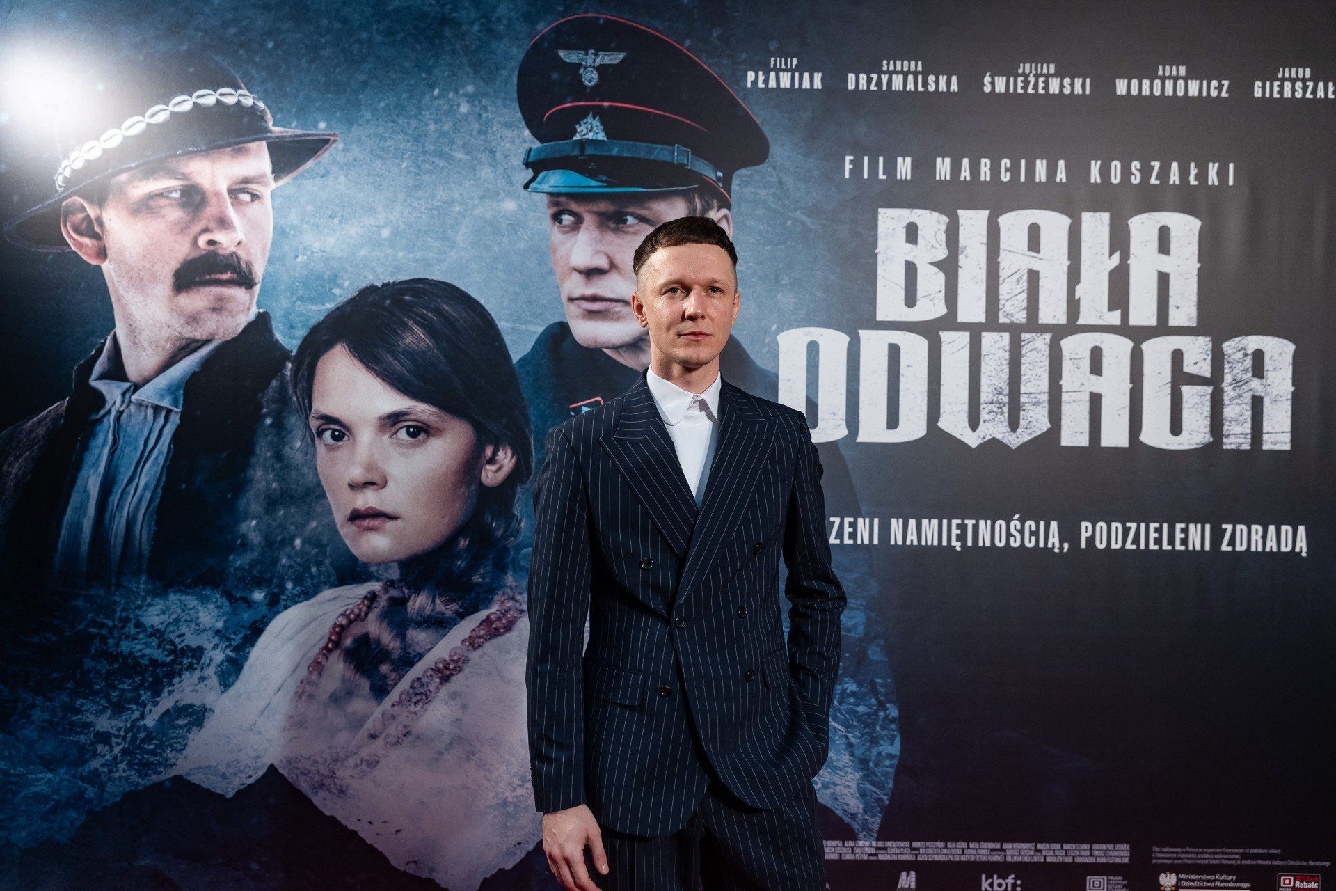 26.02.2024 KRAKOW KINO KIJOW PRAPREMIERA FILM BIALA ODWAGA 
