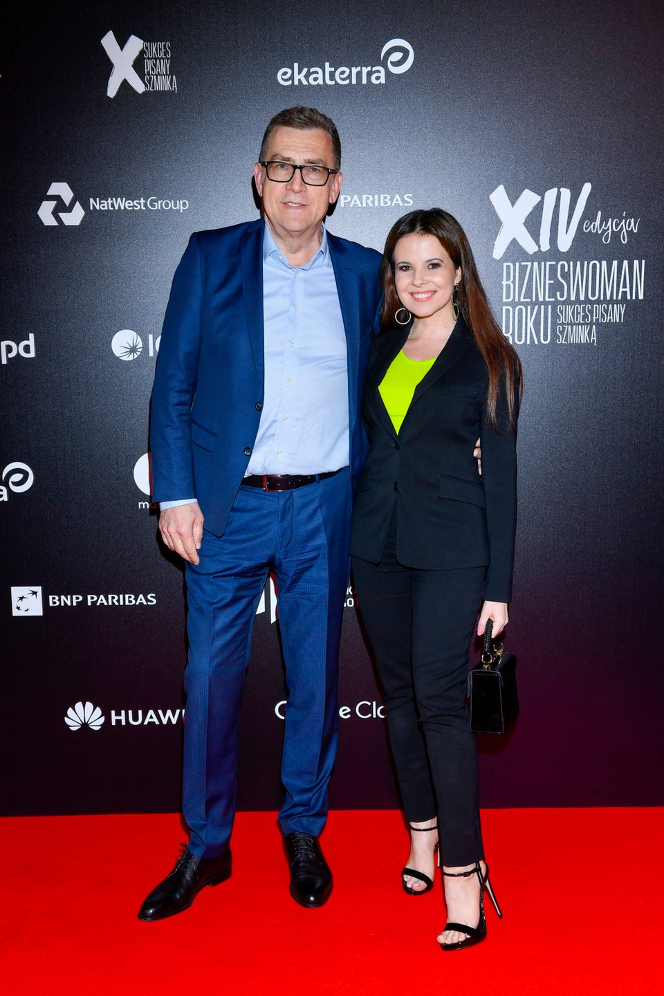 Maciej Orłoś, Paulina Koziejowska - XIV gala Bizneswoman Roku (fot. AKPA)